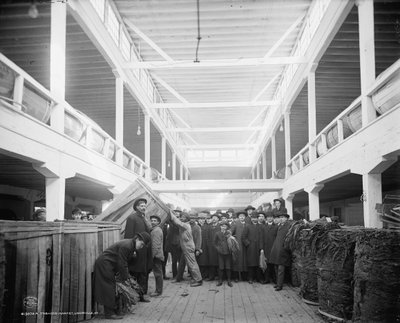 A Tobacco Market, Louisville, Kentucky by Detroit Publishing Co.
